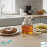 Luciano High Borosilicate Glass Honey Pot with Spoon 480ml