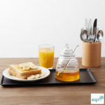 Luciano High Borosilicate Glass Honey Pot with Spoon 480ml - Image 4