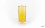 Luciano 250ml Borosilicate Double Wall Glass with Yellow Color Inside Wall - Image 2