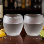 Luciano 90ml Frozen Borosilicate Double Wall Glass Cup 2 PC Set