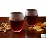 Luciano 350ml Frozen Borosilicate Double Wall Glass Cup 2 PC Set - Image 3