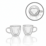 Luciano Borosilicate 250Ml Glass Cup 2Pcs Set - Image 6