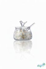 Luciano Bird Borosilicate Glass Sugar Pot Set 300ml with Lid and Spoon Color Box