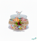 Luciano Borosilicate 500ml Glass Sugar Pot with Bird Lid - Image 3