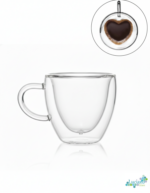 Luciano 80ml Borosilicate Double Wall 2PC Cup in Gift Box (Heart Shape) - Image 5