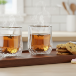 Luciano 130ml Borosilicate Double Wall Glass Cup 2 PC Set