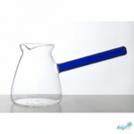 Luciano Borosilicate 650Ml Glass Coffee Warmer-Blue - Image 2