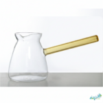 Luciano Borosilicate 650Ml Glass Coffee Warmer-Yellow - Image 2