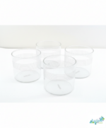 Luciano Stripe High Borosilicate Line 300ml Single Wall Cups 4pc set - Image 2