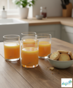 Luciano Stripe High Borosilicate Line 350ml Single Wall Cups 4pc set