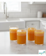 Luciano Baklava High Borosilicate Baklava 350ml Single Wall Cups 4pc set