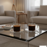 Luciano High Borosilicate 100ml Single Wall Coffee Cup and Saucer 4pc set