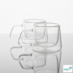 Luciano Borosilicate 200Ml Glass Cup 2Pcs Set - Image 2