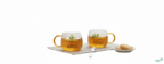Luciano 350ml Single Wall Borosilicate Good Morning Mugs 2PCs Set - Image 2