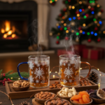 Luciano Gift Borosilicate Single Wall Glass Mug Set (red and blue handles) 400ml x 2 Color Box