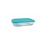 Luciano High Borosilicate Rectangular Glass Bakeware with PP Lid 1l (26.7x16.1x4.7cm) - Image 2