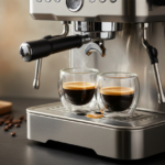 Luciano High Borosilicate Round Glass Espresso Double Wall Glass cups 80ml - 2pc set