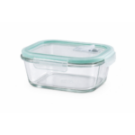 Luciano High Borosilicate Square Glass Food Container with Vent Lid 520ml - Image 2