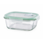 Luciano High Borosilicate Square Glass Food Container with Vent Lid 800ml - Image 2