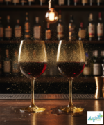 Luciano 350Ml Cristal Cups 2Pcs Set Gold Color