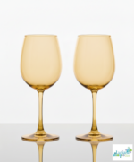 Luciano 350Ml Cristal Cups 2Pcs Set Gold Color - Image 2