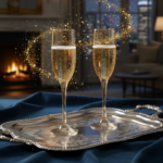 Luciano 190Ml Cristal Cups 2Pcs Set Gold Color