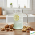 Luciano 350ml High Borosilicate Single Wall Square Glass Cup with Transparent Handle White Box