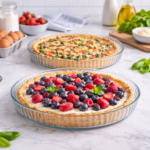 Luciano High Borosilicate Round Glass Bakeware 2 PC Set 27.7x3.5cm and 30.8x3.5cm