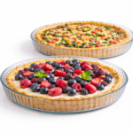 Luciano High Borosilicate Round Glass Bakeware 2 PC Set 27.7x3.5cm and 30.8x3.5cm - Image 2